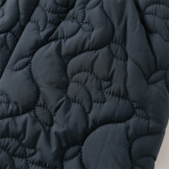 Dave&Bella Toddler Girls Versatile Grey Pink/Navy Blue Cozy Padded Drawstring Pants