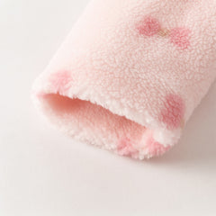 Dave&Bella Toddler Girls Sweet Bow Print Long-sleeved Outwear Padded Coats