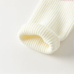 Dave&Bella Kids Girls Winter Sweet Striped Turtle Long-sleeved Pullover Sweaters Tops