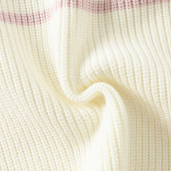 Dave&Bella Kids Girls Winter Sweet Striped Turtle Long-sleeved Pullover Sweaters Tops