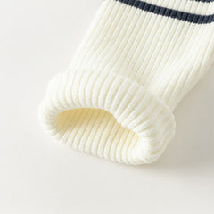 Dave&Bella Kids Girls Winter Sweet Striped Turtle Long-sleeved Pullover Sweaters Tops