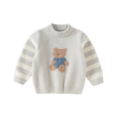 Dave&Bella Toddler Girls/Boys Autumn Soft Cute Animal Jacquard Chenille Sweater Tops