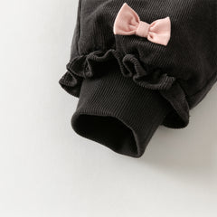 Dave&Bella Toddler Girls Winter Dark Grey Outwear Warm Loose Down Pants