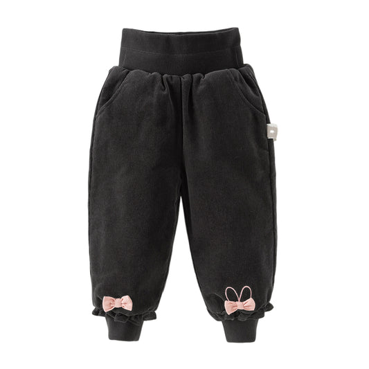 Dave&Bella Toddler Girls Winter Dark Grey Outwear Warm Loose Down Pants