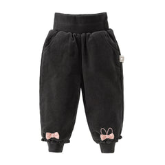 Dave&Bella Toddler Girls Winter Dark Grey Outwear Warm Loose Down Pants