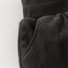 Dave&Bella Toddler Girls Winter Dark Grey Outwear Warm Loose Down Pants