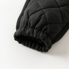 Dave&Bella Toddler Girls Sweet Black/Purple Outdoor Cozy Padded Loose Pants