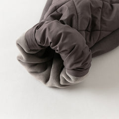 Dave&Bella Toddler Girls Sweet Black/Purple Outdoor Cozy Padded Loose Pants