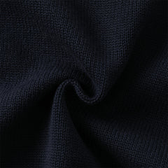 Dave&Bella Baby Boys Autumn Navy Blue Cotton Soft One-Pieces Romper