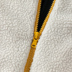 Dave&Bella Toddler Boys Grey Outwear Hooded Long-sleeved Fleece Padded Cozy Coats