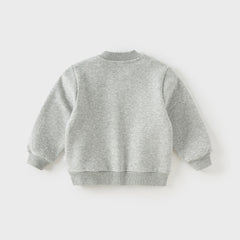 Dave&Bella Toddler Boys Autumn Casual Padded Sweatshirts Tops