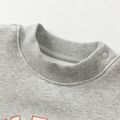 Dave&Bella Toddler Boys Autumn Casual Padded Sweatshirts Tops