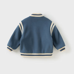 Dave&Bella Toddler Boys Winter Grey Blue Outwear Long Sleeve Warm Jackets