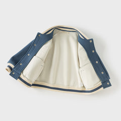 Dave&Bella Toddler Boys Winter Grey Blue Outwear Long Sleeve Warm Jackets