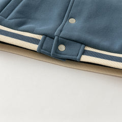 Dave&Bella Toddler Boys Winter Grey Blue Outwear Long Sleeve Warm Jackets