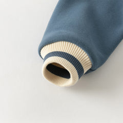 Dave&Bella Toddler Boys Winter Grey Blue Outwear Long Sleeve Warm Jackets