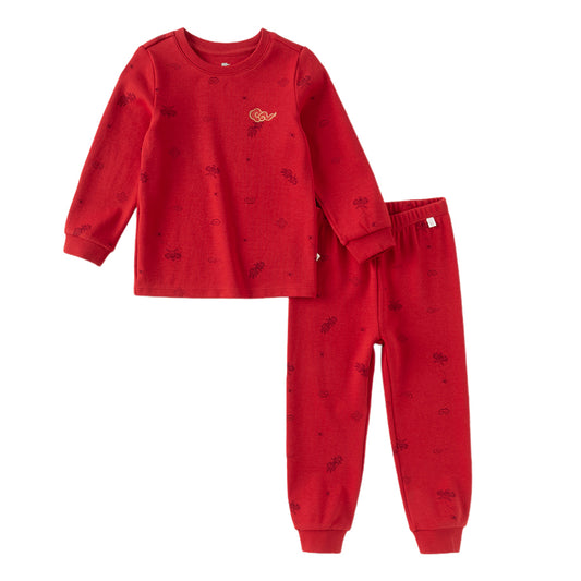 Dave&Bella Kids Girls/Boys Winter Print Cotton Cozy Pajamas