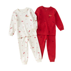 Dave&Bella Kids Girls/Boys Winter Print Cotton Cozy Pajamas