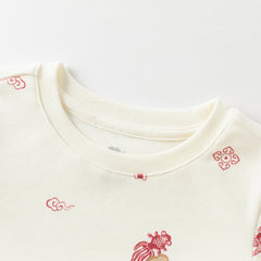 Dave&Bella Kids Girls/Boys Winter Print Cotton Cozy Pajamas