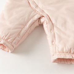 Dave&Bella Baby Girls Winter Chinese-style Red/Pink Warm Padded Rompers