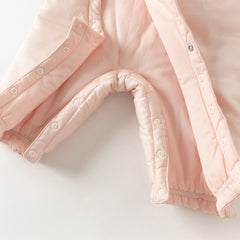 Dave&Bella Baby Girls Winter Chinese-style Red/Pink Warm Padded Rompers
