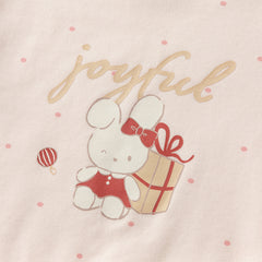 Dave&Bella Kids Girls Autumn Cotton Pink/Beige Print Soft Pajamas Sets