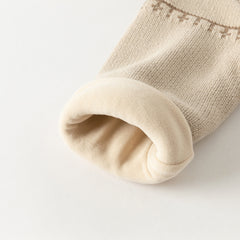 Dave&Bella Toddler Boys Apricot Penguin Jacquard Outwear Cozy Plush-lined Jackets