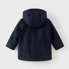 Dave&Bella Kids Boys Navy Blue College-style Outwear Padded Hooded Coats