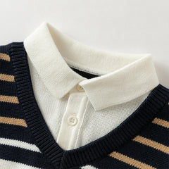 Dave&Bella Kids Boys Winter Cool Navy Blue Comfortable Cotton Sweaters Tops