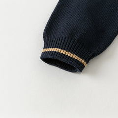 Dave&Bella Kids Boys Winter Cool Navy Blue Comfortable Cotton Sweaters Tops