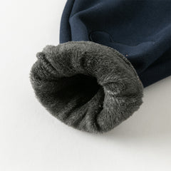 Dave&Bella Toddler Boys Winter Casual Denim Blue Shool Knit Sweatpants