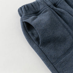 Dave&Bella Toddler Girls/Boys Autumn Versatile Knit Padded Sweatpants Long Pants