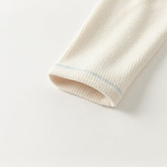 Dave&Bella Kids Boys Autumn Versatile Beige/Grey Cassic T-shirt Tops