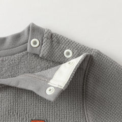 Dave&Bella Kids Boys Autumn Versatile Beige/Grey Cassic T-shirt Tops