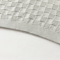 Dave&Bella Kids Boys Versatile Blue/Grey Breathable Cotton Turtle Pullover Sweater Tops