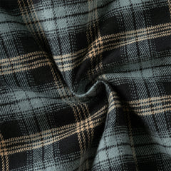 Dave&Bella Toddler Boys Winter Casual Navy Plaid Hooded Padded Coats