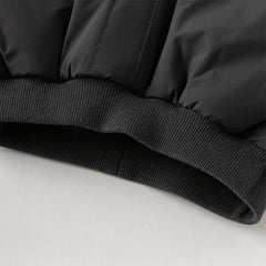 Dave&Bella Toddler Boys Versatile Carbon Black Warm Padded Pants