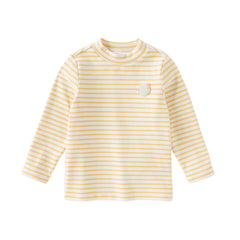 Dave&Bella Toddlerr Girls/Boys Autumn Striped Breathable Cotton Versatile T-shirt Tops