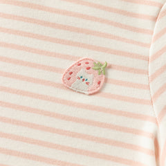 Dave&Bella Toddlerr Girls/Boys Autumn Striped Breathable Cotton Versatile T-shirt Tops