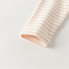 Dave&Bella Toddlerr Girls/Boys Autumn Striped Breathable Cotton Versatile T-shirt Tops