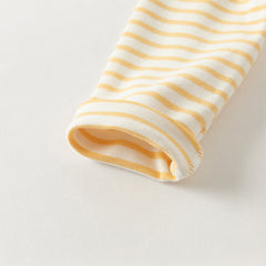 Dave&Bella Toddlerr Girls/Boys Autumn Striped Breathable Cotton Versatile T-shirt Tops