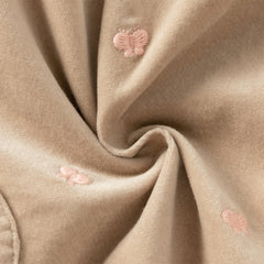 Dave&Bella Toddler Girls Winter Casual Khaki Warm Plush-lined Drawstring Pants