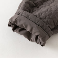 Dave&Bella Toddler Boys Versatile Grey Purple Loose Padded Pants