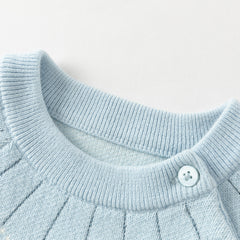 Dave&Bella Toddler Girls/Boys Cozy Long Sleeve Gradient Blue Versatile Sweater Tops