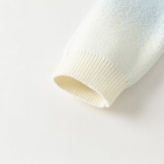 Dave&Bella Toddler Girls/Boys Cozy Long Sleeve Gradient Blue Versatile Sweater Tops