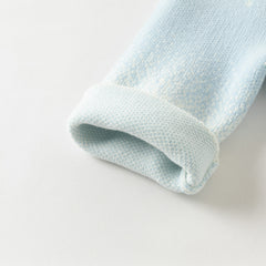 Dave&Bella Toddler Girls/Boys Cozy Long Sleeve Gradient Blue Versatile Sweater Tops