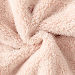Dave&Bella Baby Girls/Boys Cute Candy Pink/Khaki Hooded Soft Plush Rompers
