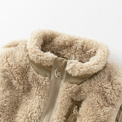 Dave&Bella Toddler Girls/Boys Winter Soft Plush-lined Turtle Vests Tops