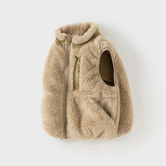 Dave&Bella Toddler Girls/Boys Winter Soft Plush-lined Turtle Vests Tops