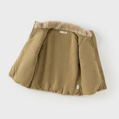 Dave&Bella Toddler Girls/Boys Winter Soft Plush-lined Turtle Vests Tops